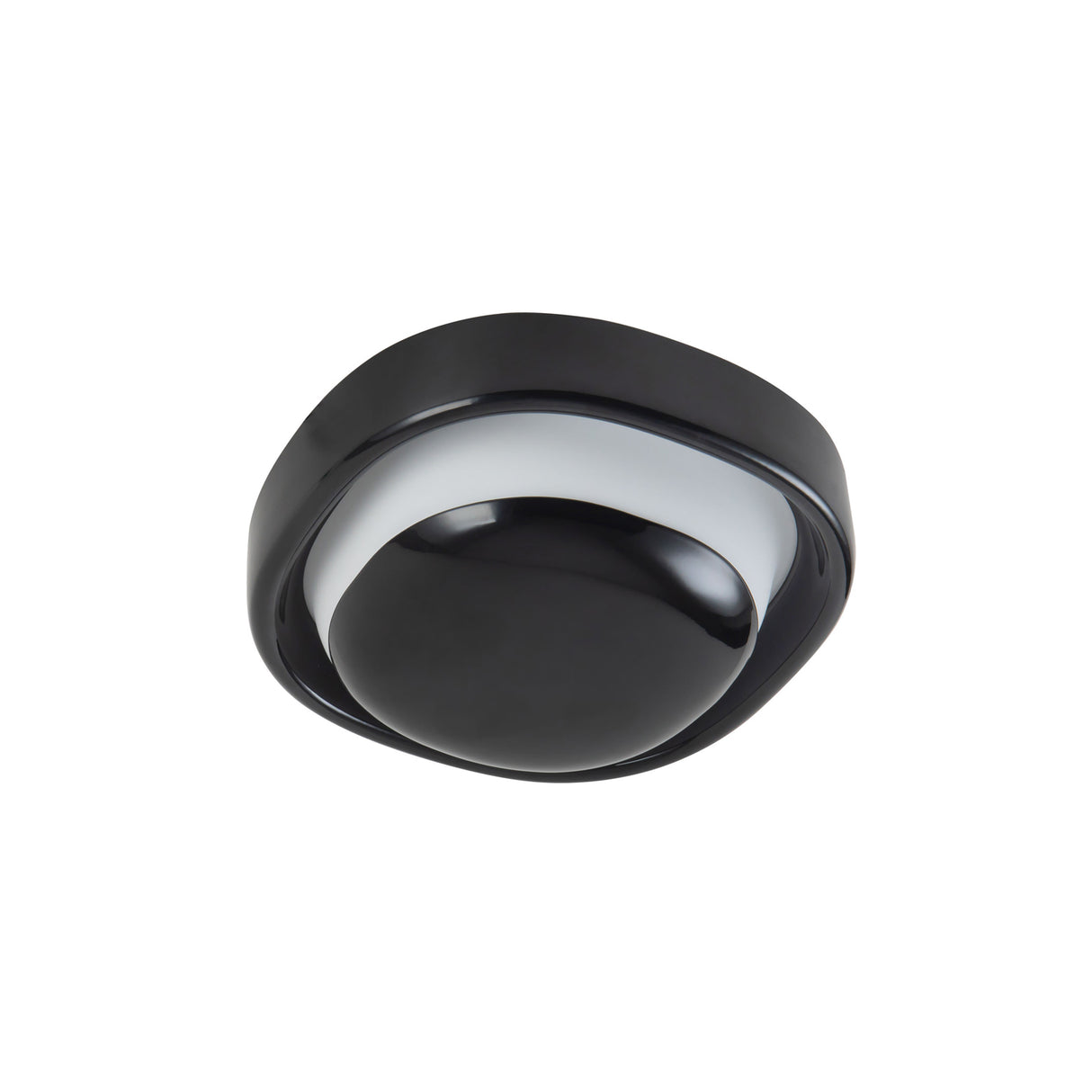 Carina LED Wall Sconce 8", Glossy Black