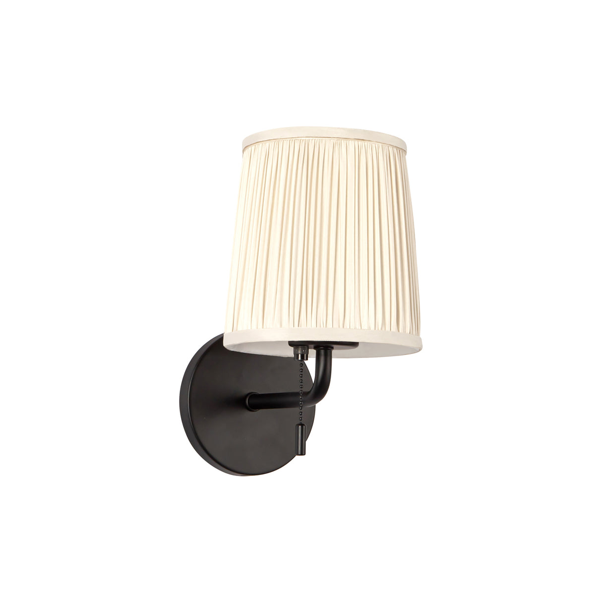 Daina Wall Sconce 10", Matte Black and White