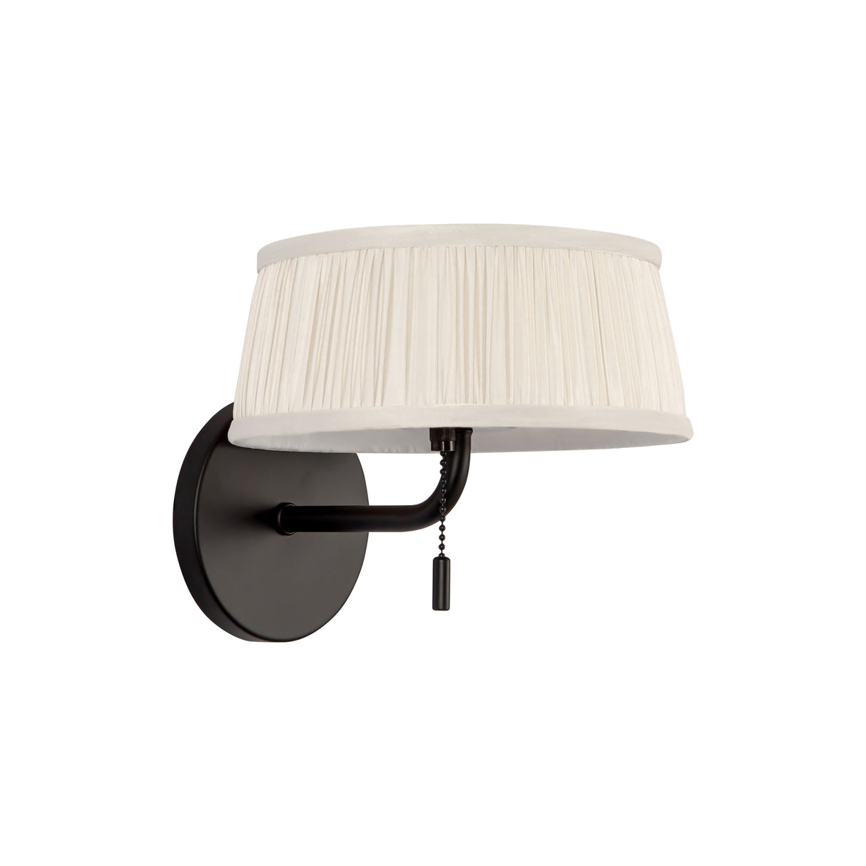 Daina Wall Sconce 7", Matte Black and White