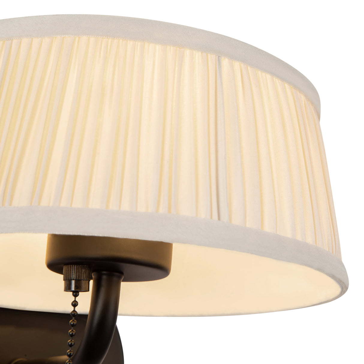 Daina Wall Sconce 7", Matte Black and White