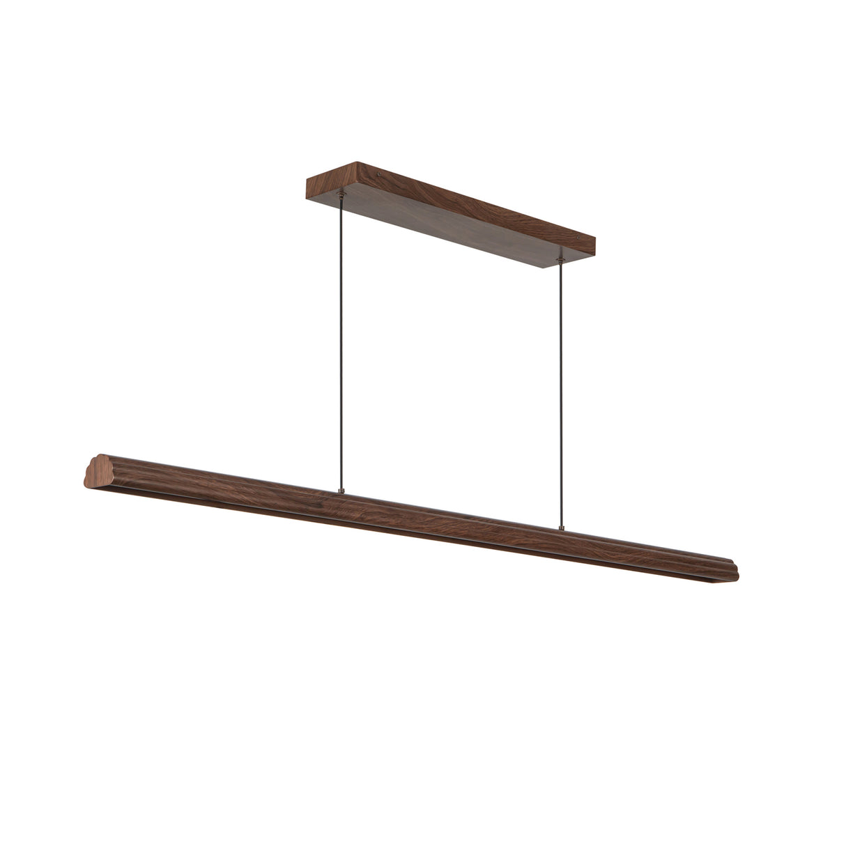 Jacob Linear LED Pendant 48", Walnut