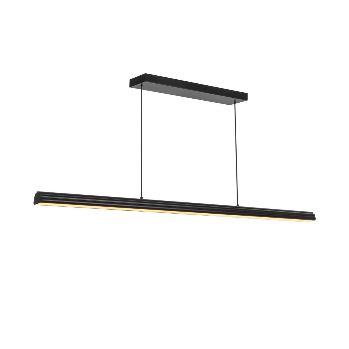 Jacob Linear LED Pendant 48", Matte Black
