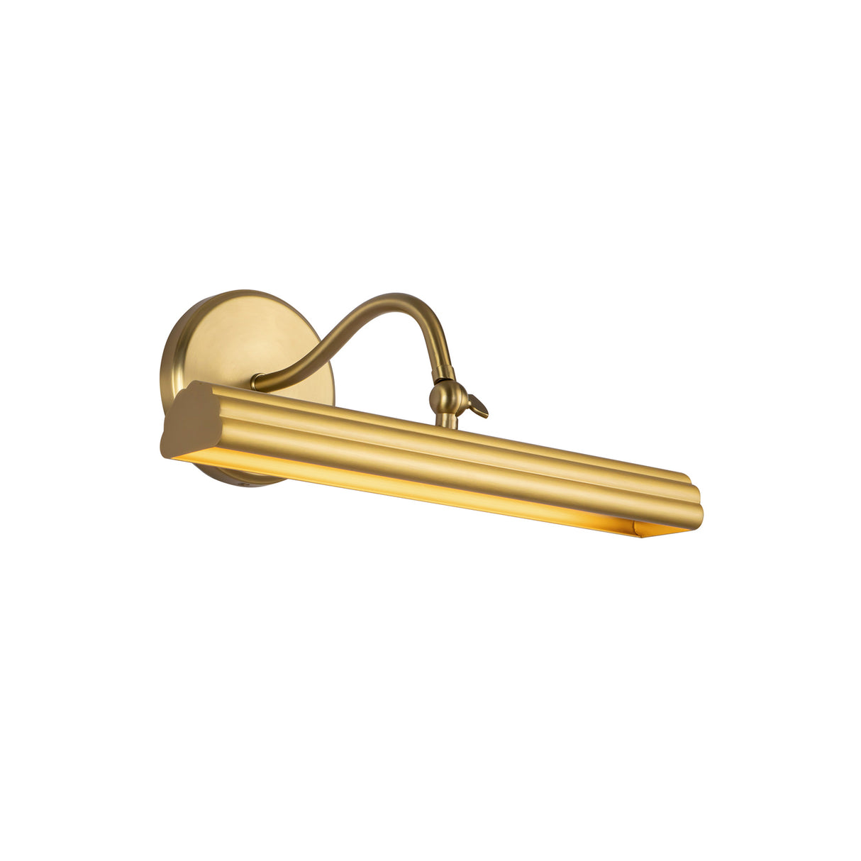 Jacob LED Picture Light 14", Brushed Brass