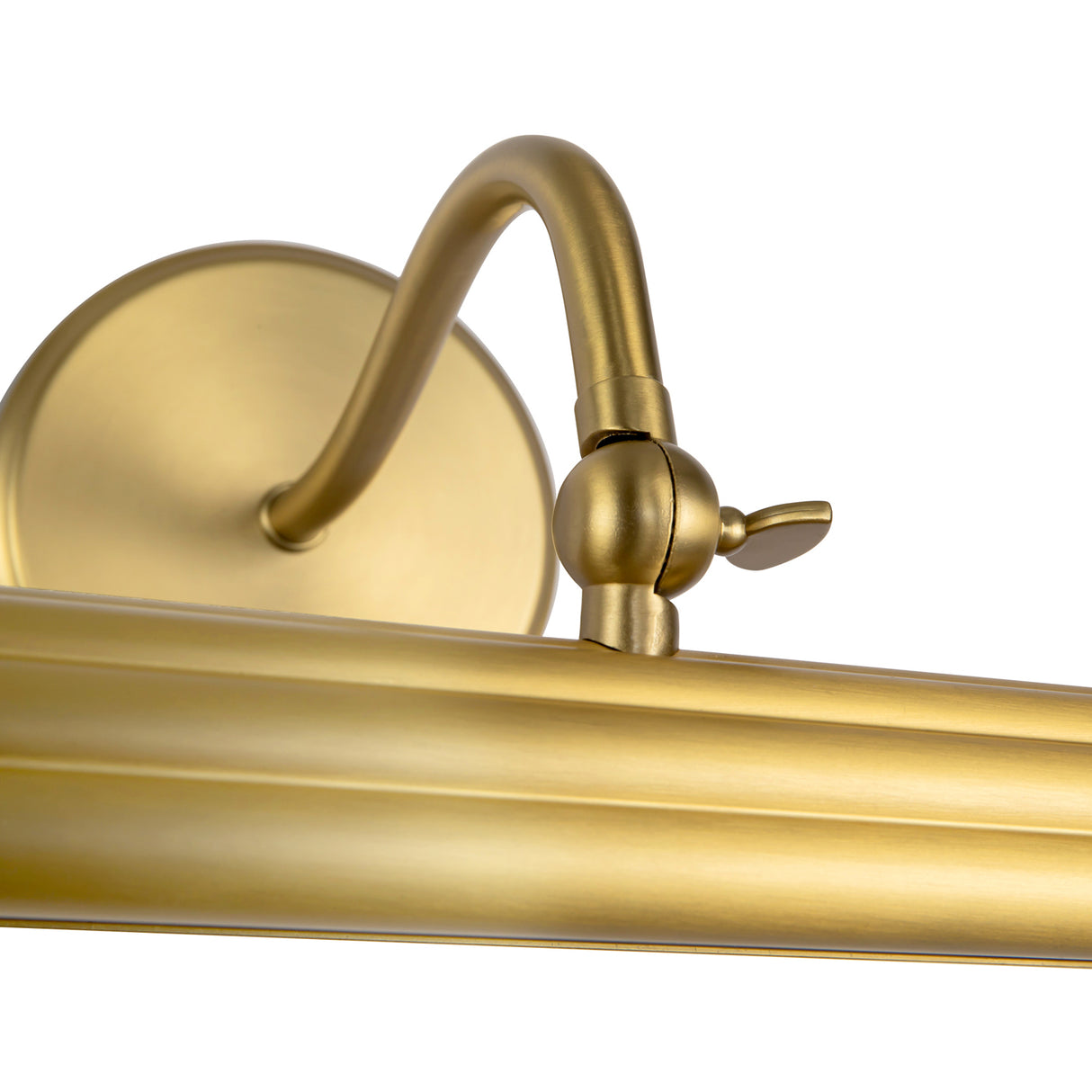 Jacob LED Picture Light 14", Brushed Brass