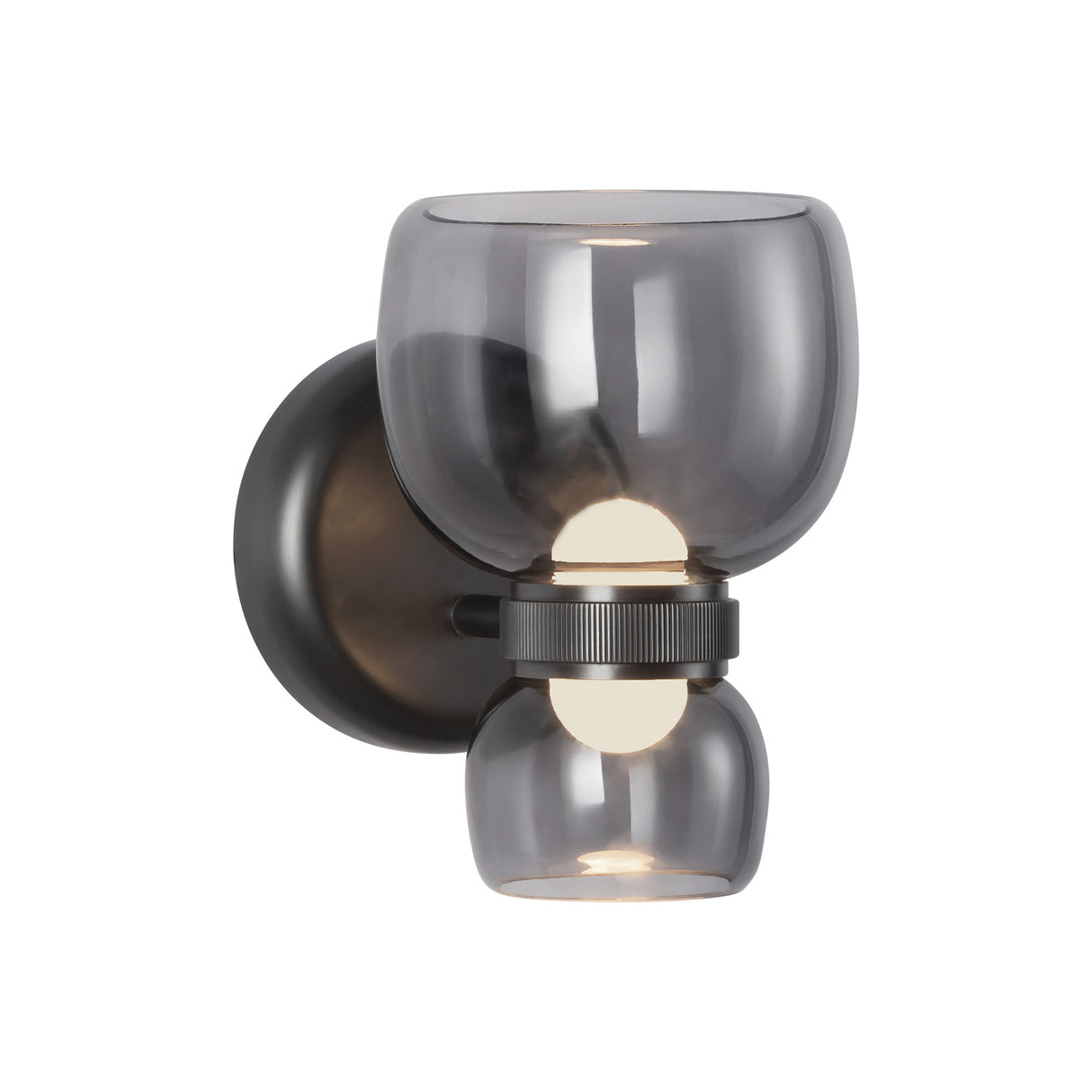Brann LED Wall Sconce 8", Urban Bronze and Smoke Glass