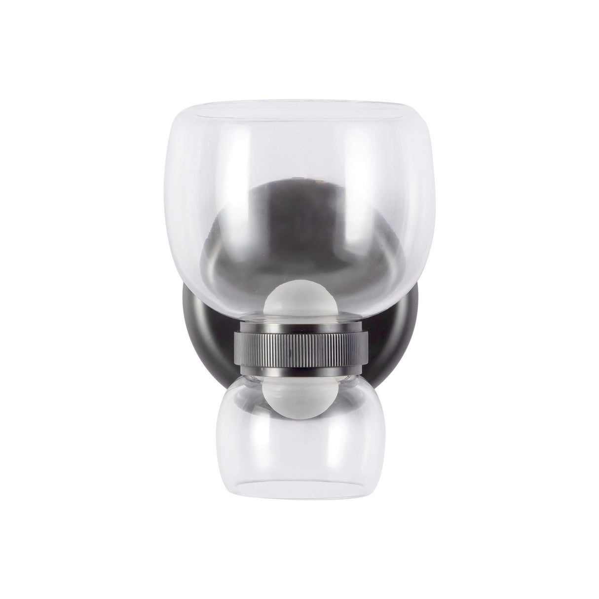 Brann LED Wall Sconce 8", Urban Bronze and Clear Glass