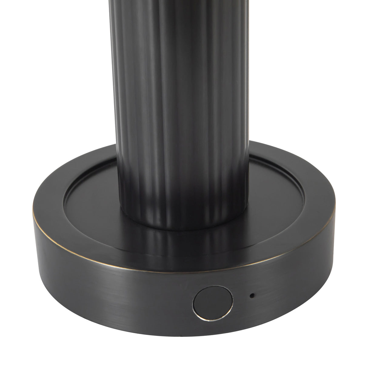 Damon Rechargeable Table Lamp 9", Urban Bronze and Opal Glass