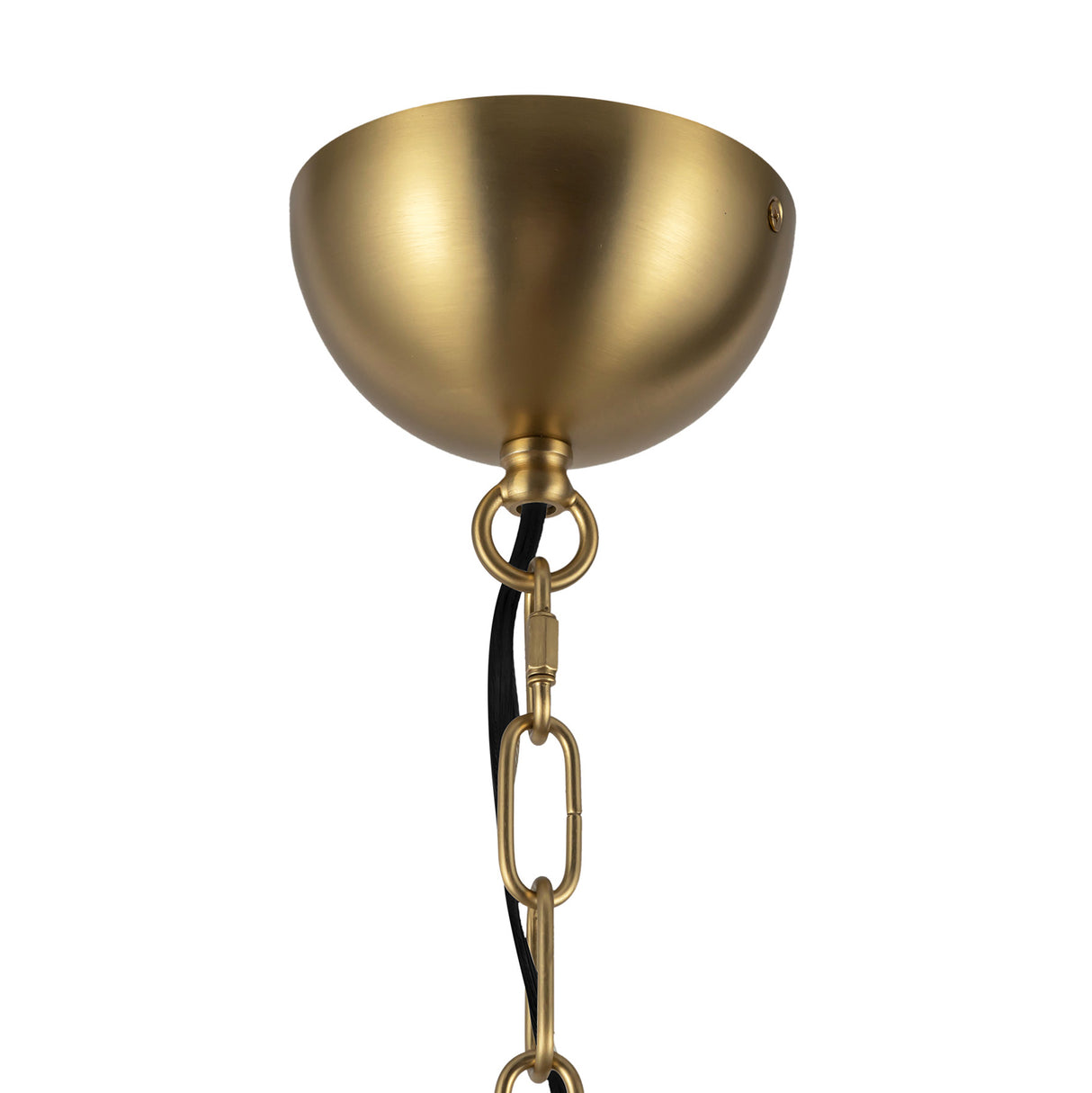 Rubina 4 Light Chandelier 27", Brushed Brass