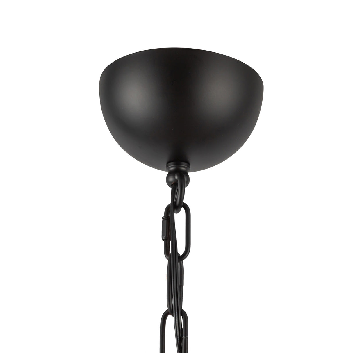 Rubina 4 Light Chandelier 27", Matte Black