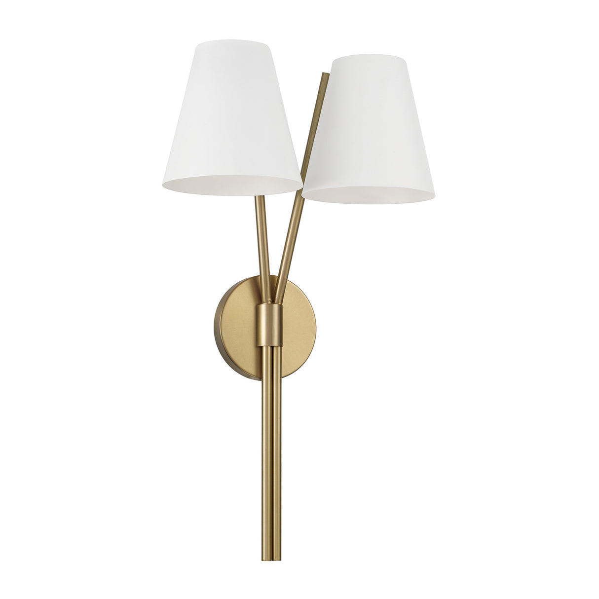 Althea Double Wall Sconce 23", Aged Brass