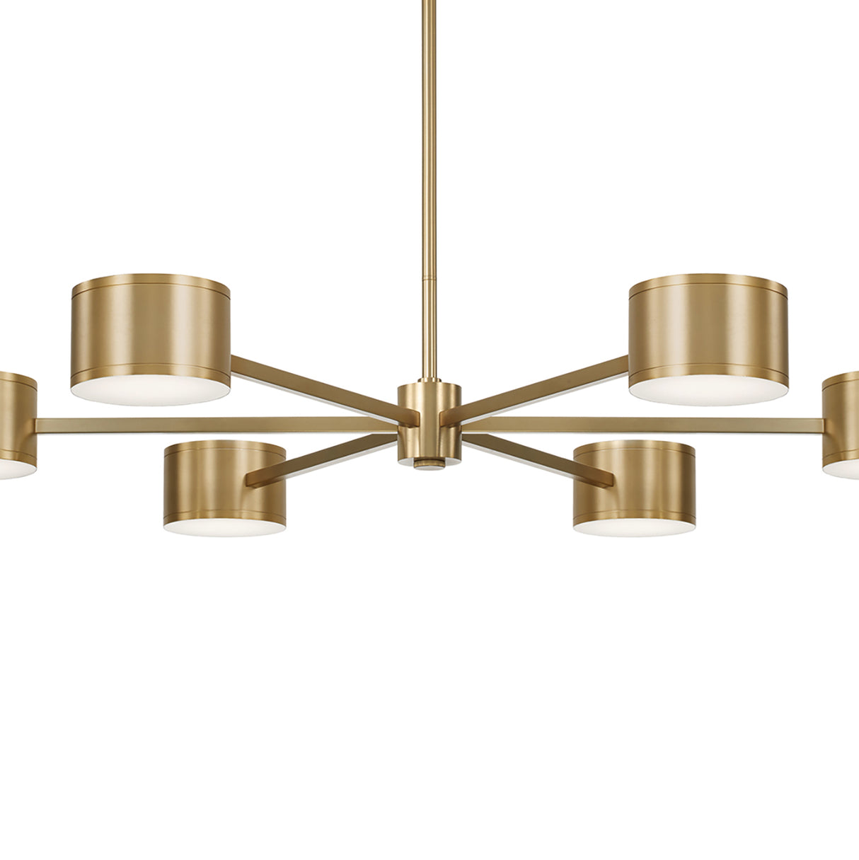 Carmine LED Chandelier 42", Aged Brass