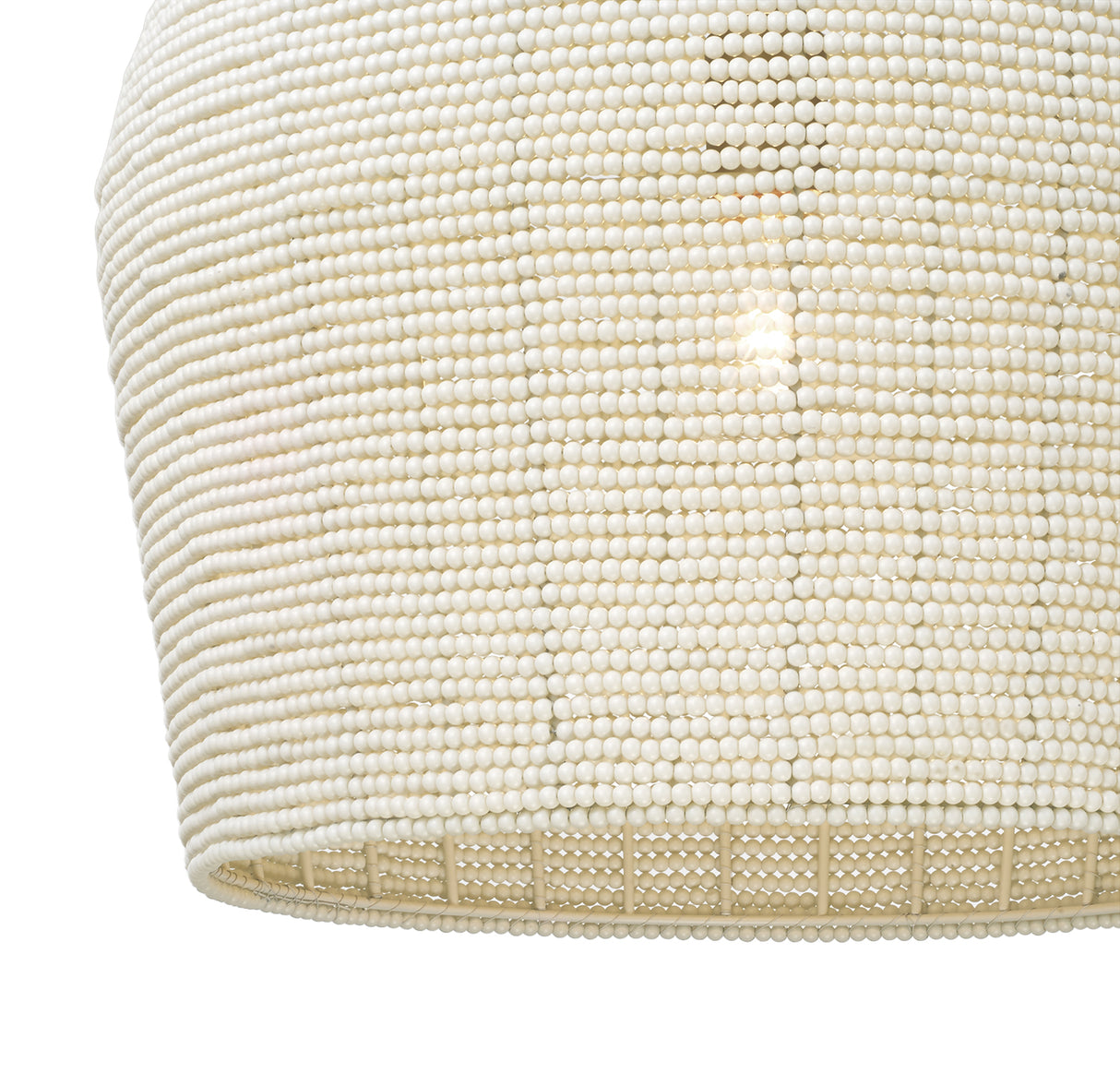 Camiri Medium Pendant 17", Aged Brass and Ivory