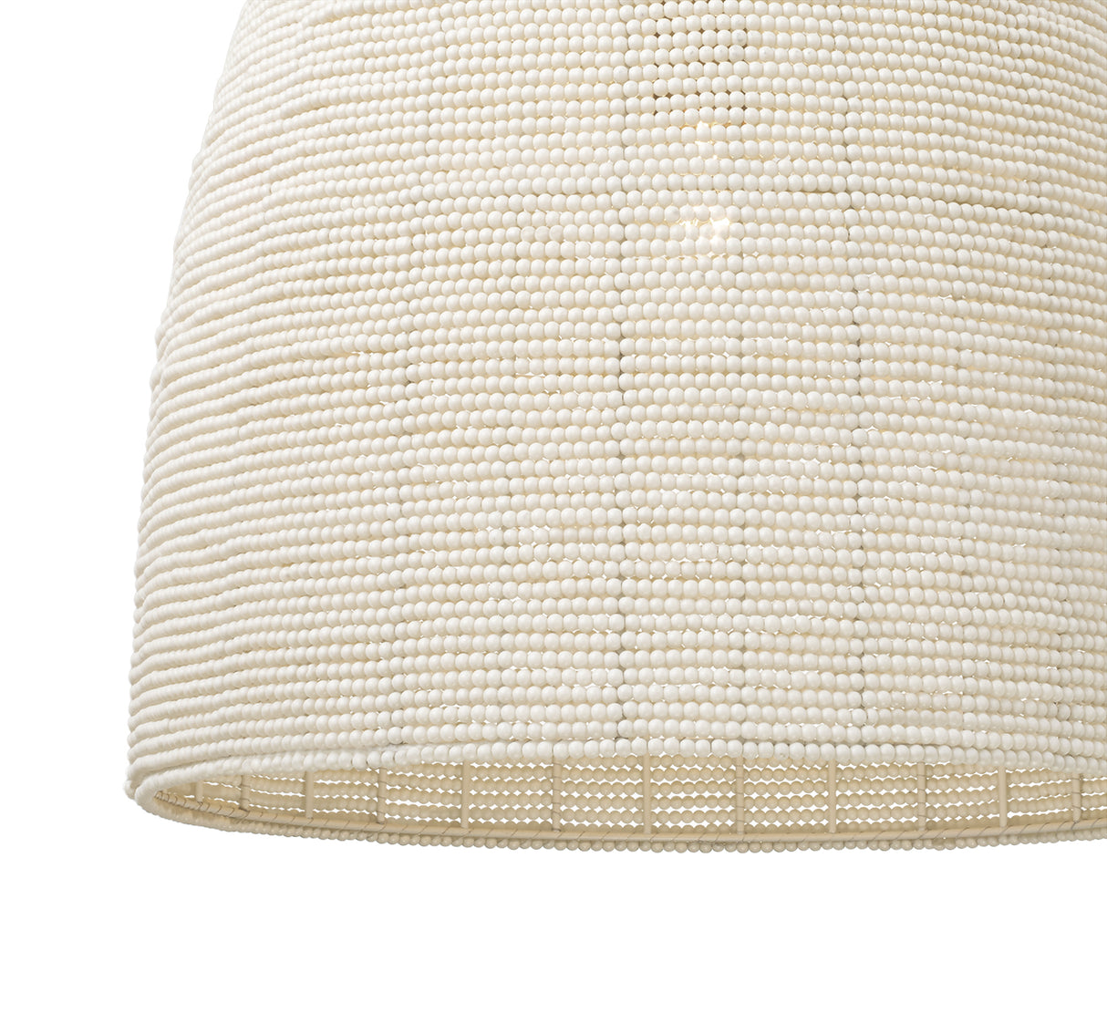 Camiri Large Pendant 18", Aged Brass and Ivory