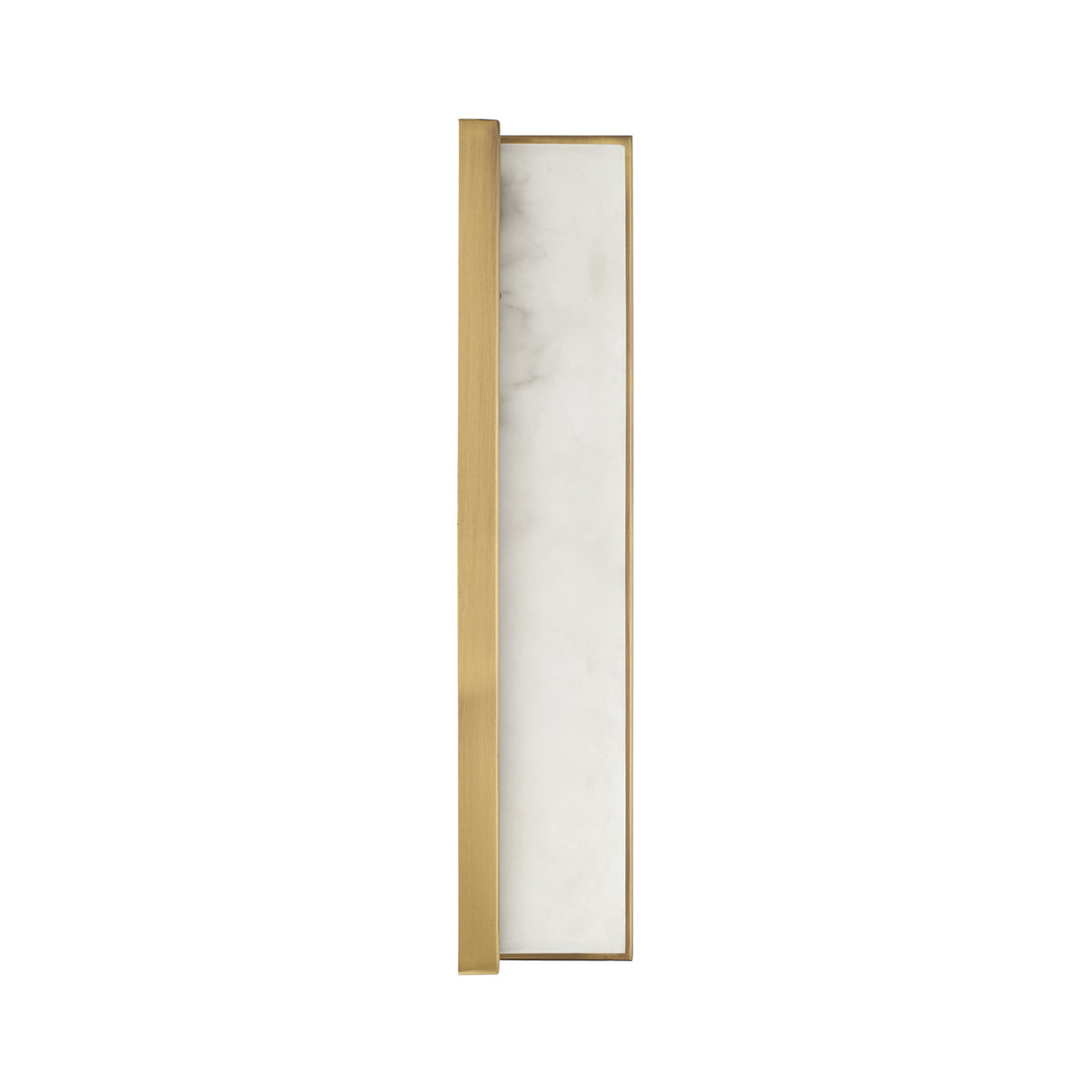 Azura LED Wall Sconce 16", Aged Brass and Alabaster