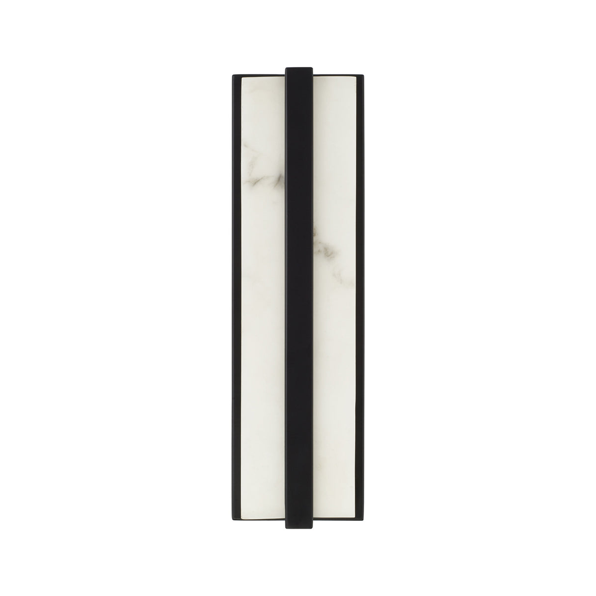 Azura LED Wall Sconce 16", Matte Black and Alabaster