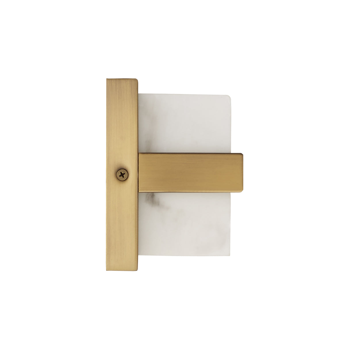 Azura LED Vanity 24", Aged Brass and Alabaster