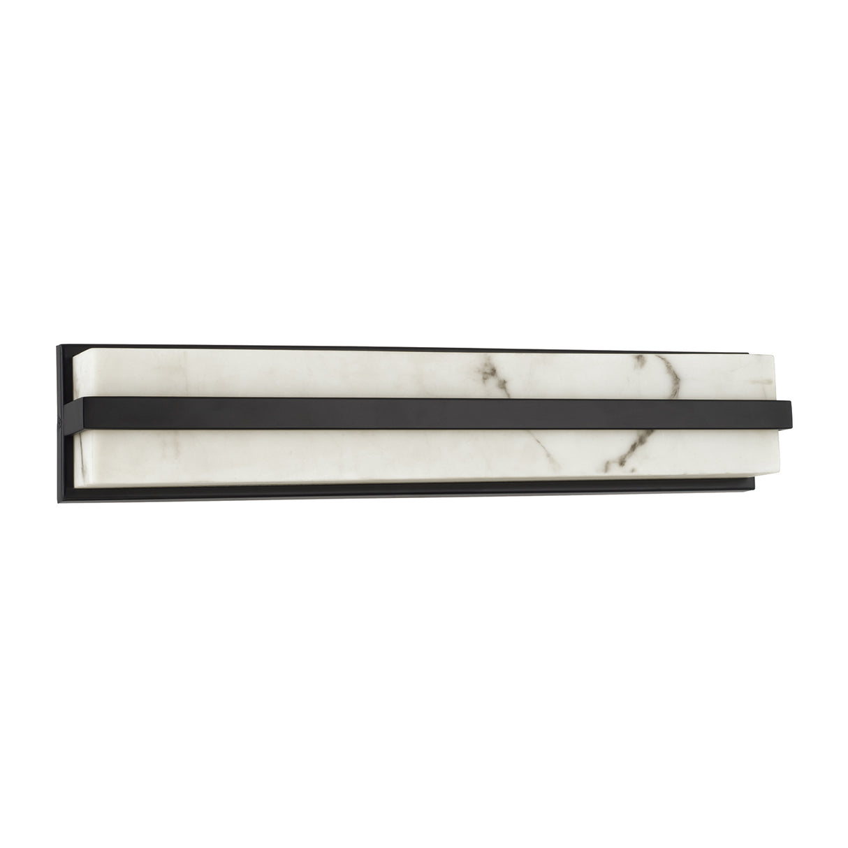 Azura LED Vanity 24", Matte Black and Alabaster