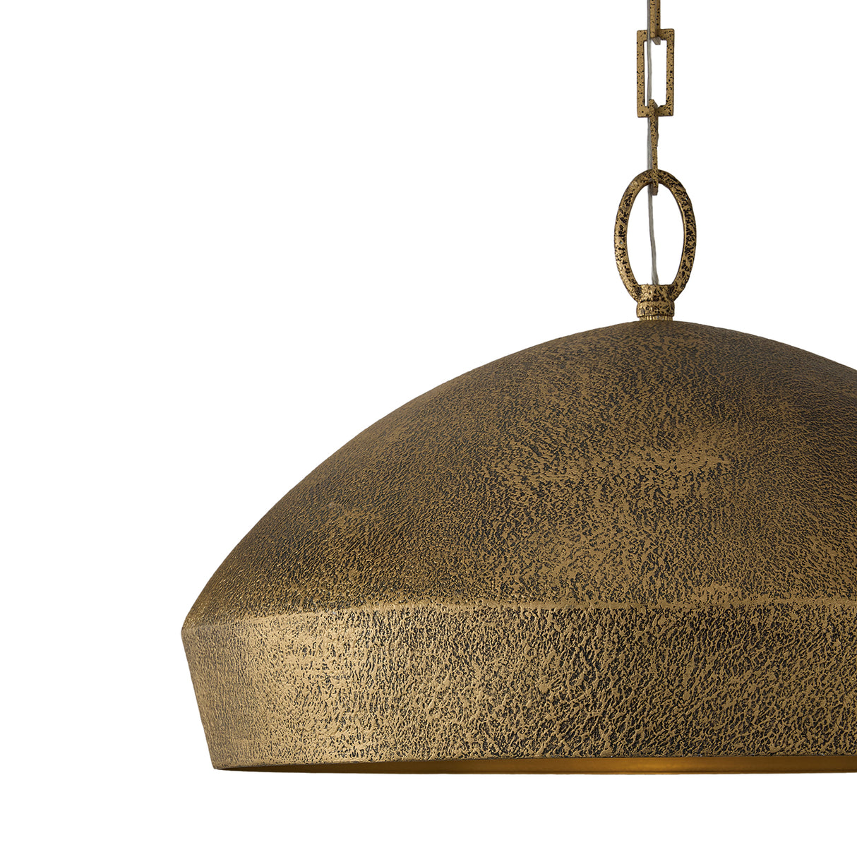 Myra Pendant 22", Artisan Brass