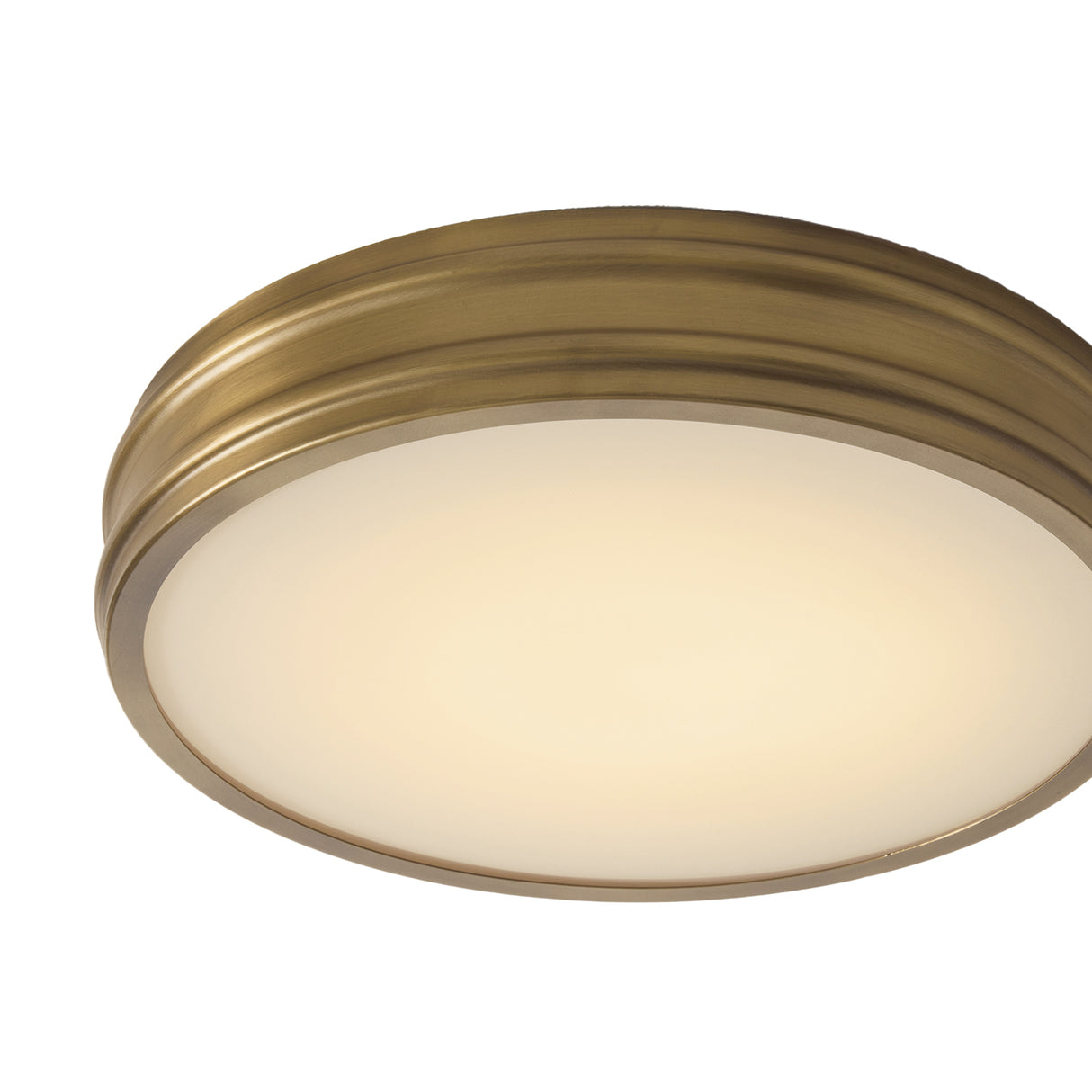 Vanessa LED Flush Mount 16", Aged Brass
