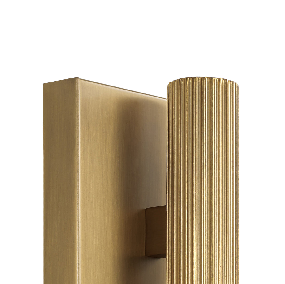 Simeon Small LED Wall Sconce 6", Aged Brass