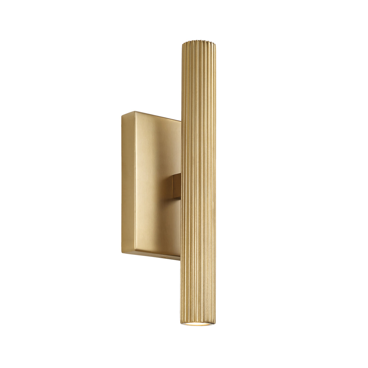 Simeon Medium LED Wall Sconce 12", Aged Brass