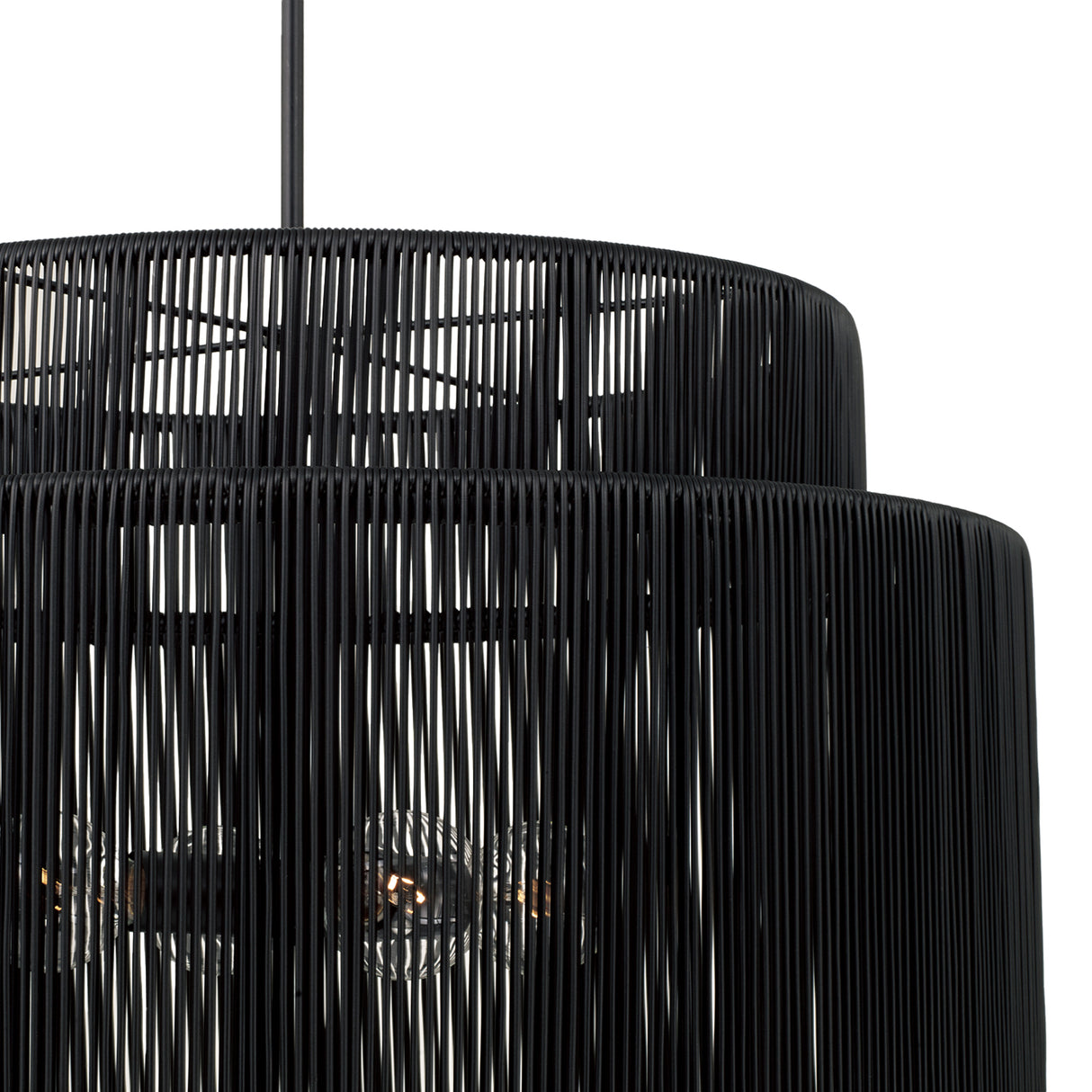 Luma 4 Light Outdoor Pendant 29", Black