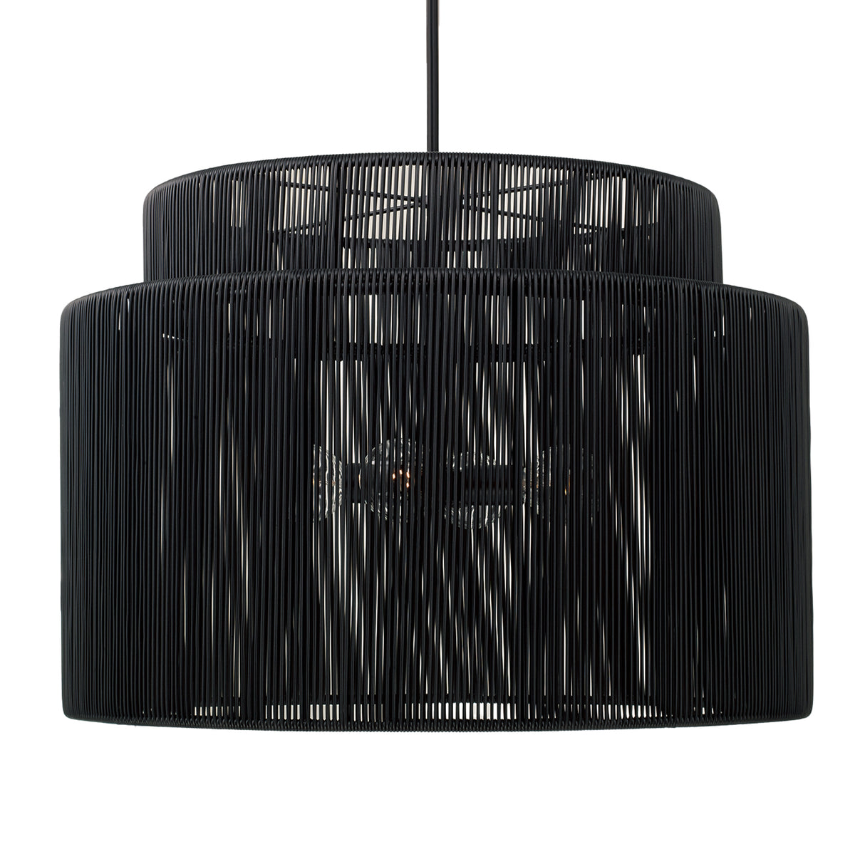 Luma 4 Light Outdoor Pendant 29", Black