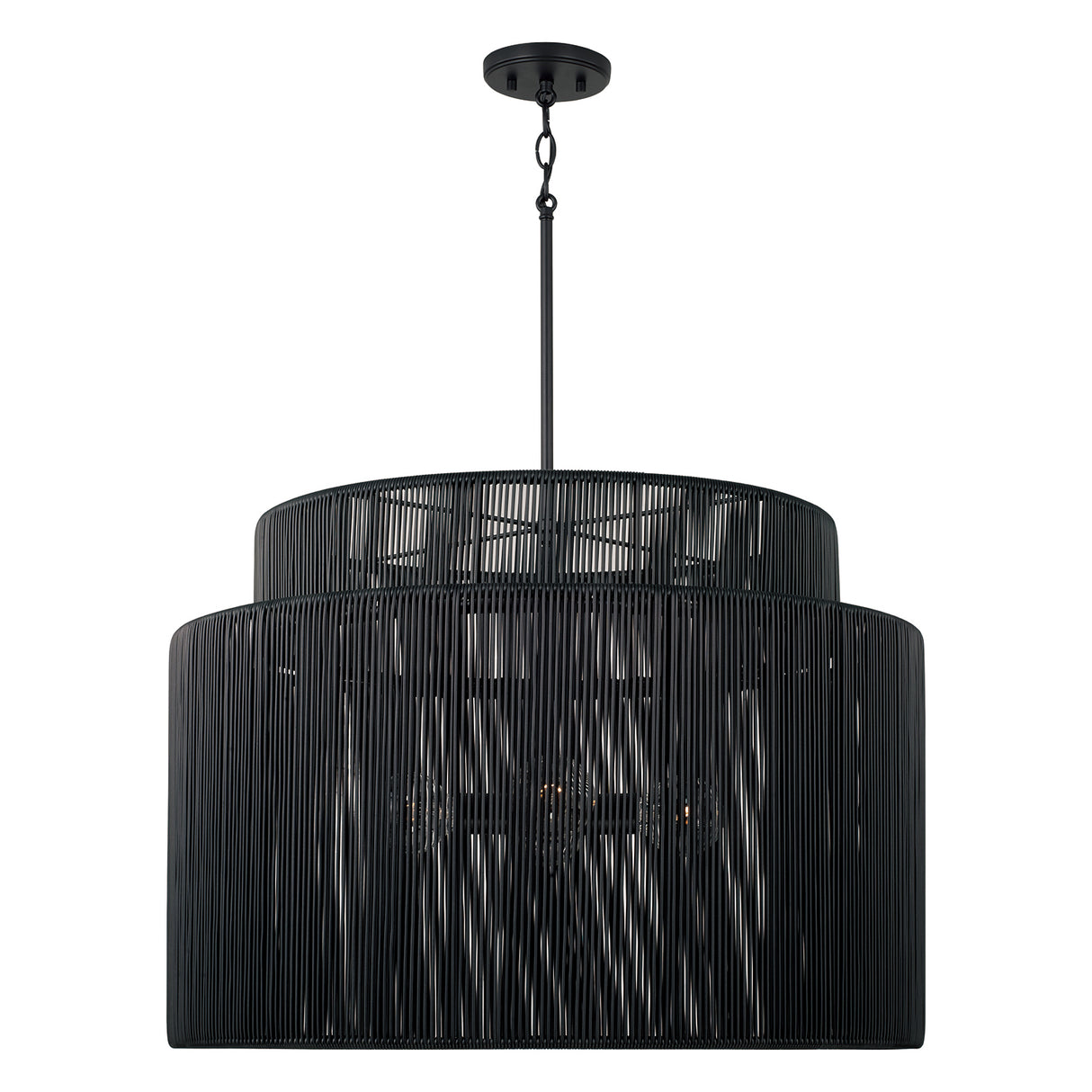Luma 4 Light Outdoor Pendant 29", Black