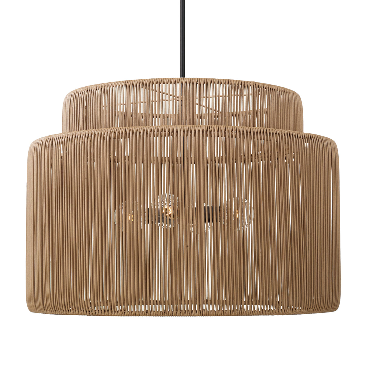 Luma 4 Light Outdoor Pendant 29", Sienna and Black