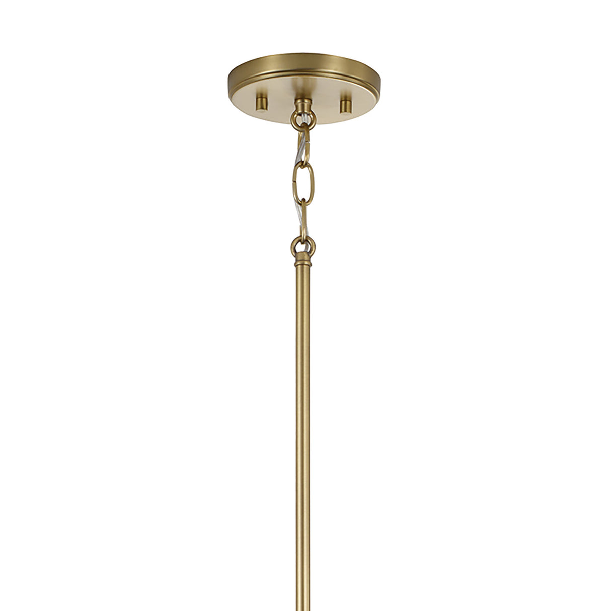 Raylin Pendant 12", Aged Brass, Alabaster and Clear Glass
