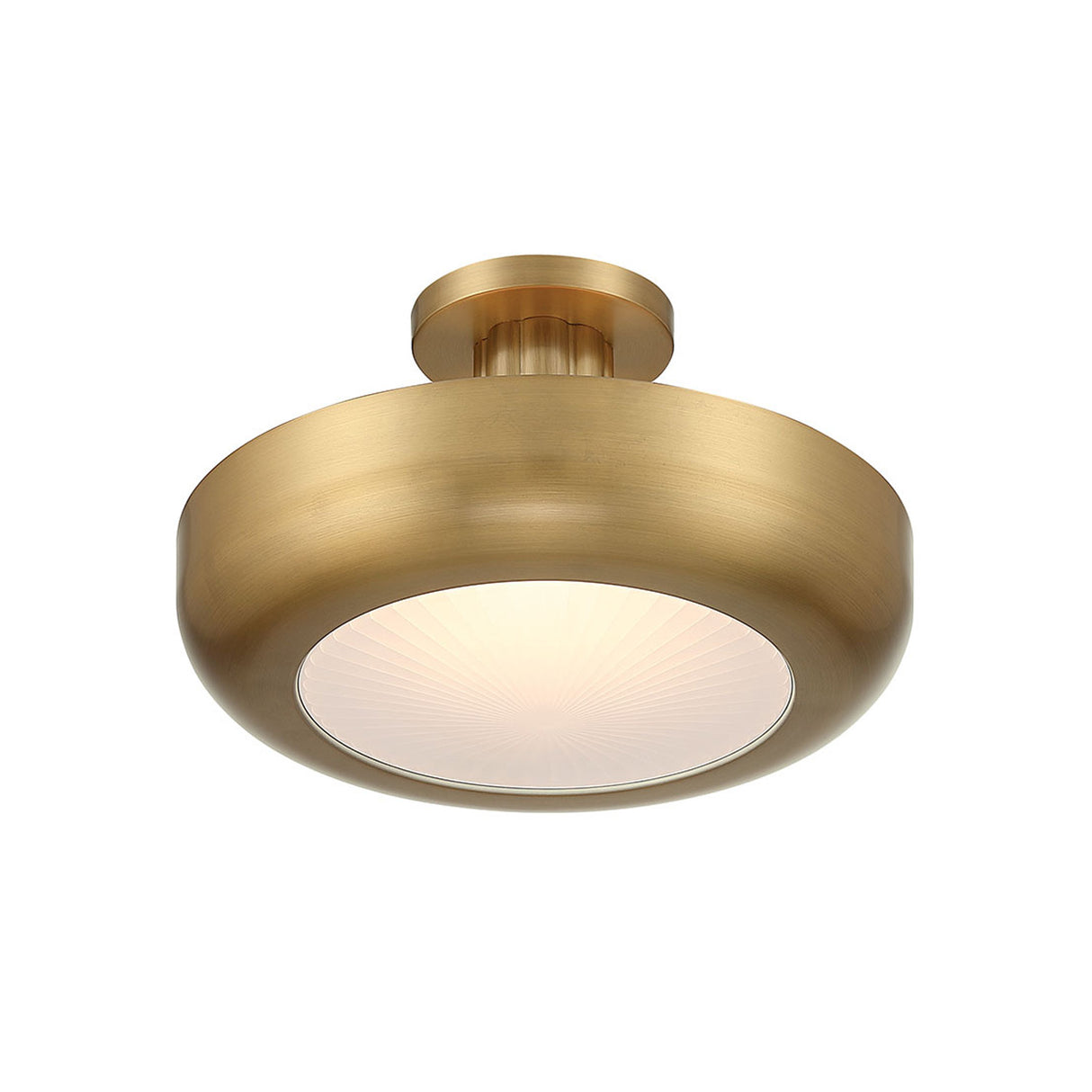 Imara Medium LED Semi-Flush 16", Antique Brass