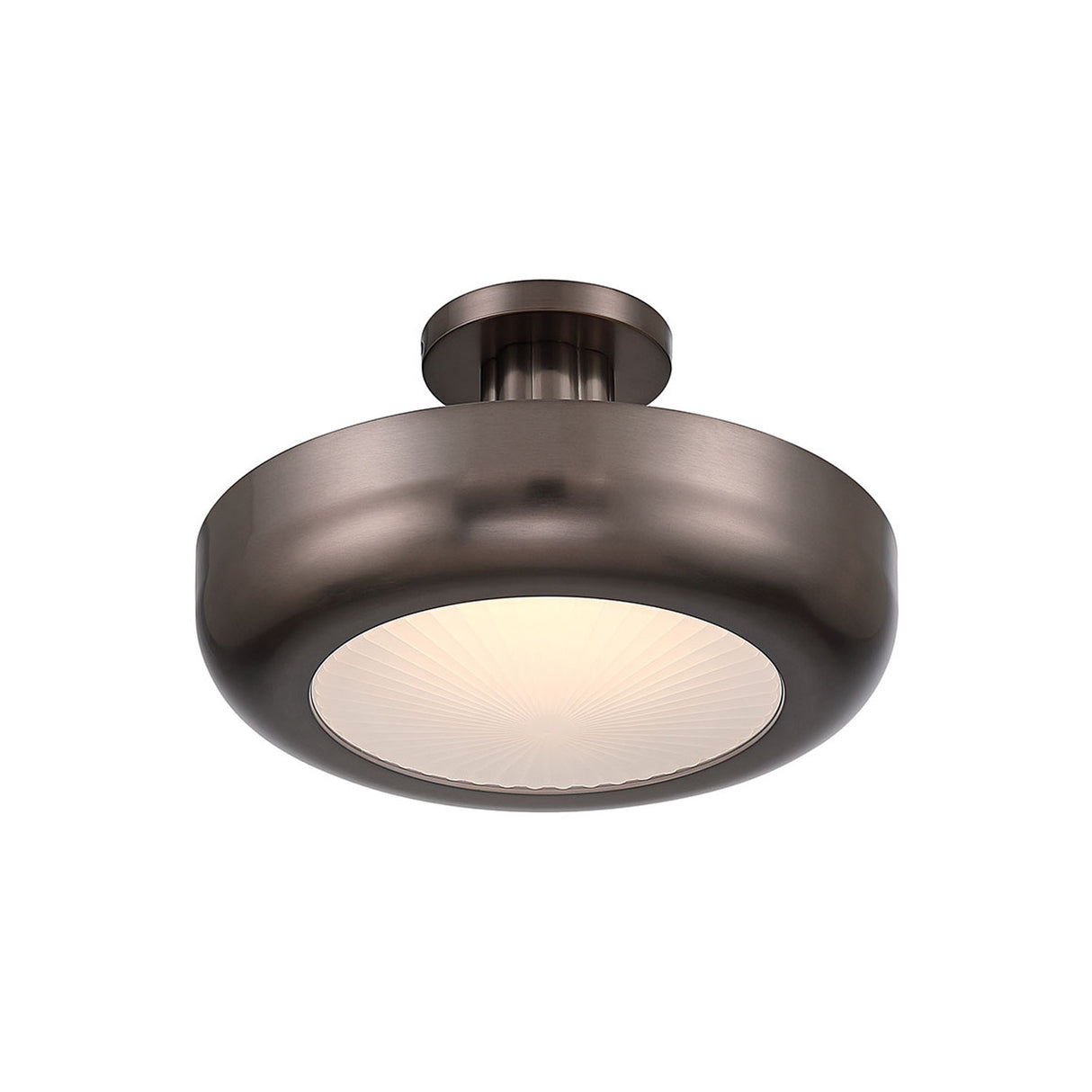 Imara Medium LED Semi-Flush 16", Pewter Bronze