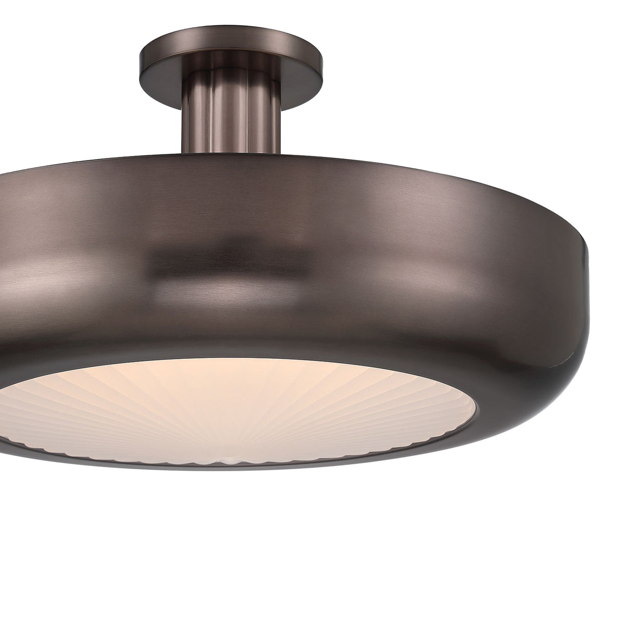 Imara Large LED Semi-Flush 22", Pewter Bronze