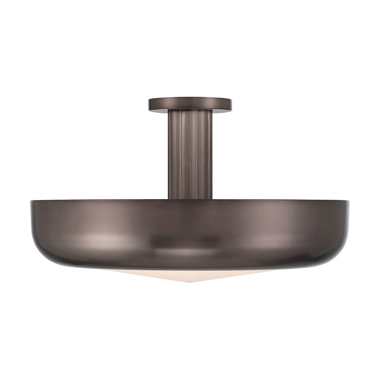 Imara Large LED Semi-Flush 22", Pewter Bronze