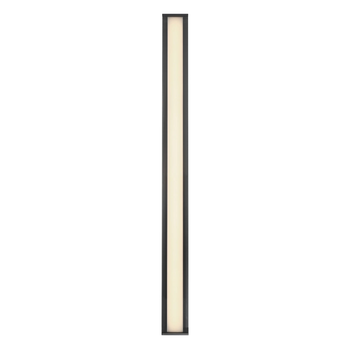 Siran Outdoor LED Wall Sconce, Oversized 62", Matte Black and Smoke Glass