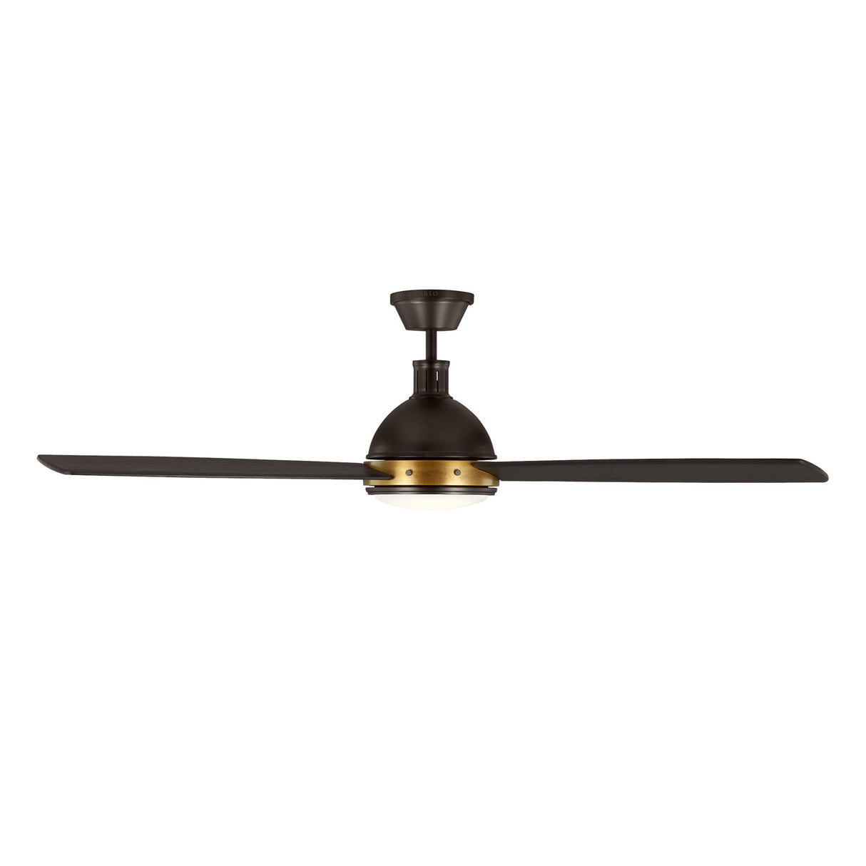 Brant LED Ceiling Fan 60", Urban Bronze with Antique Brass