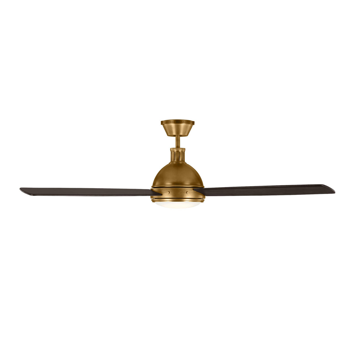 Brant LED Ceiling Fan 60", Antique Brass and Mahogany