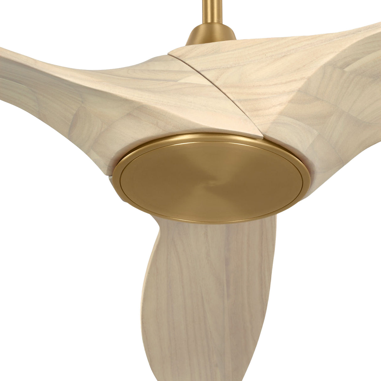Osprey LED Smart Ceiling Fan 60", Whitewash Oak with Modern Brass