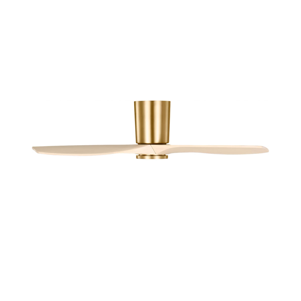 Avocet LED Smart Ceiling Fan 44", Modern Brass and Whitewash Oak