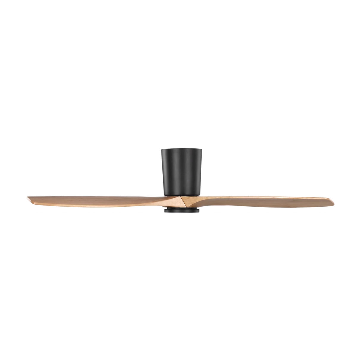 Avocet LED Ceiling Fan 52", Matte Black and Natural Oak