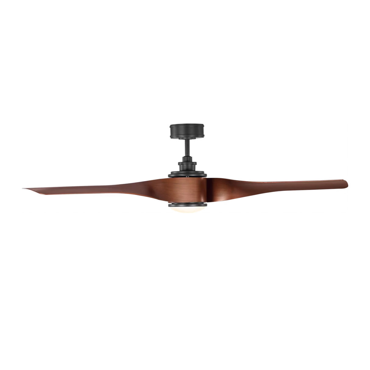 Merlin LED Smart Ceiling Fan 60", Walnut and Matte Black