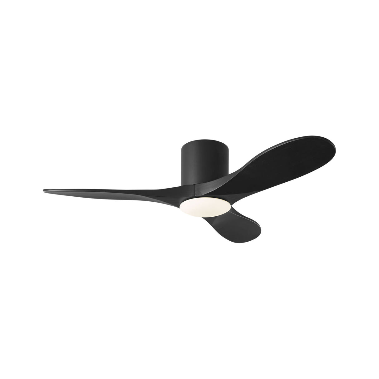 Eider LED Smart Ceiling Fan 44", Matte Black Oak