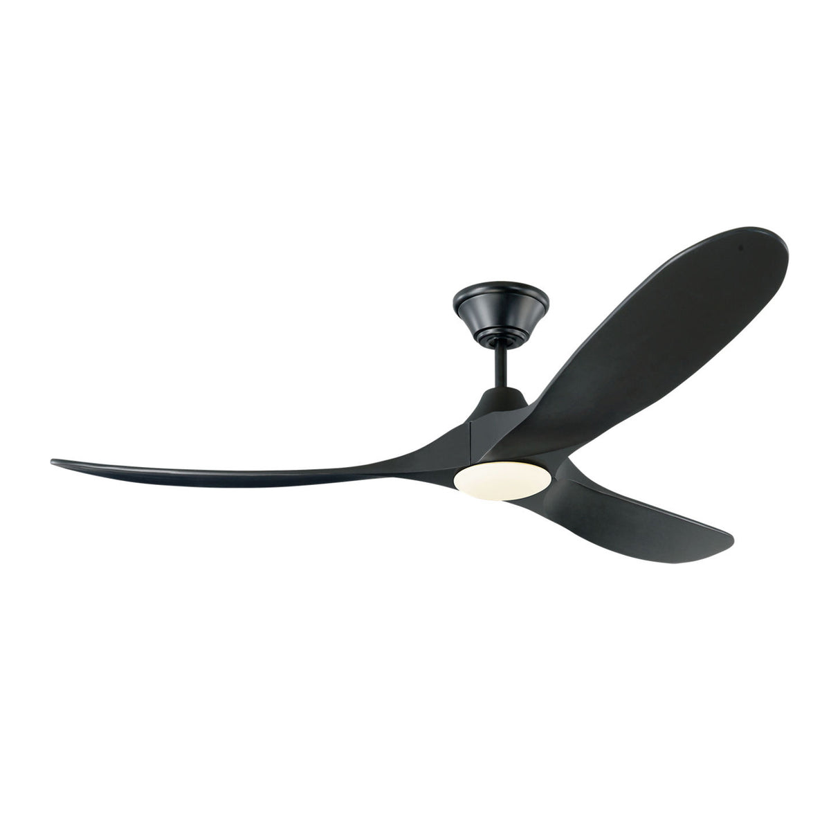 Egret LED Ceiling Fan 60", Matte Black Oak