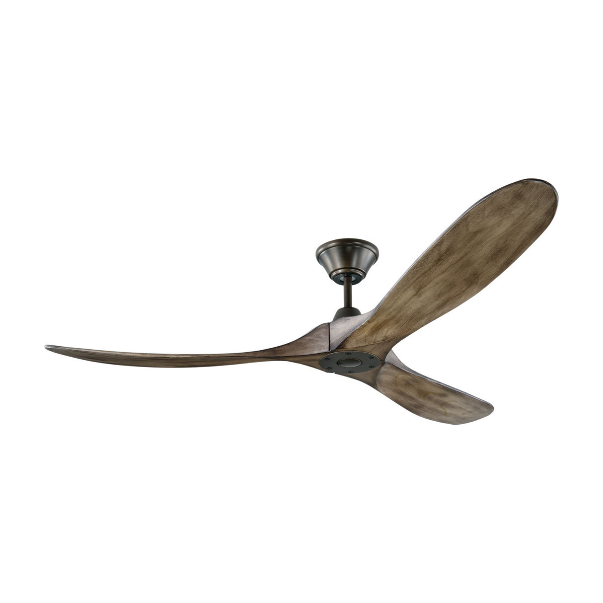 Egret Ceiling Fan 60", Gray Wash Oak and Aged Pewter