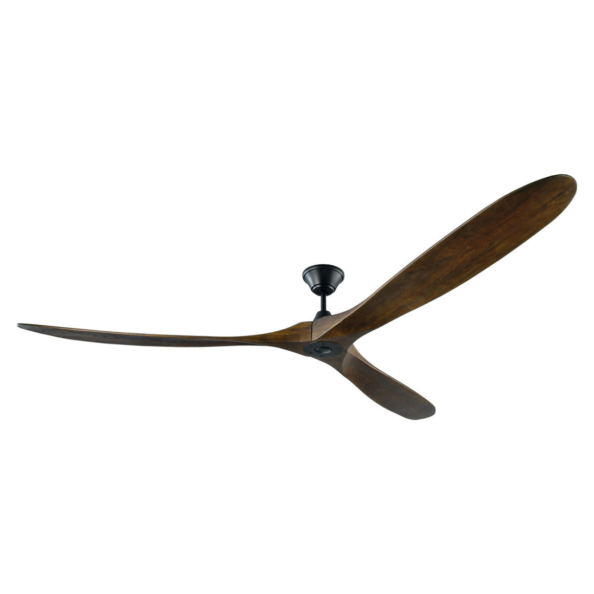 Egret Ceiling Fan 88", Walnut Wood and Matte Black
