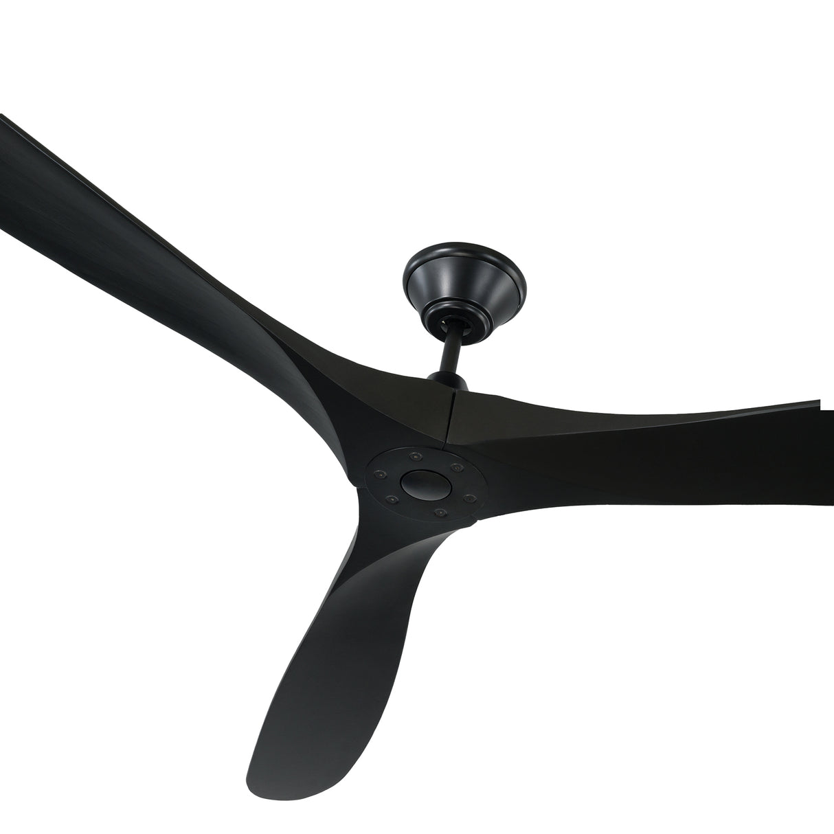 Egret Ceiling Fan 88", Matte Black Oak