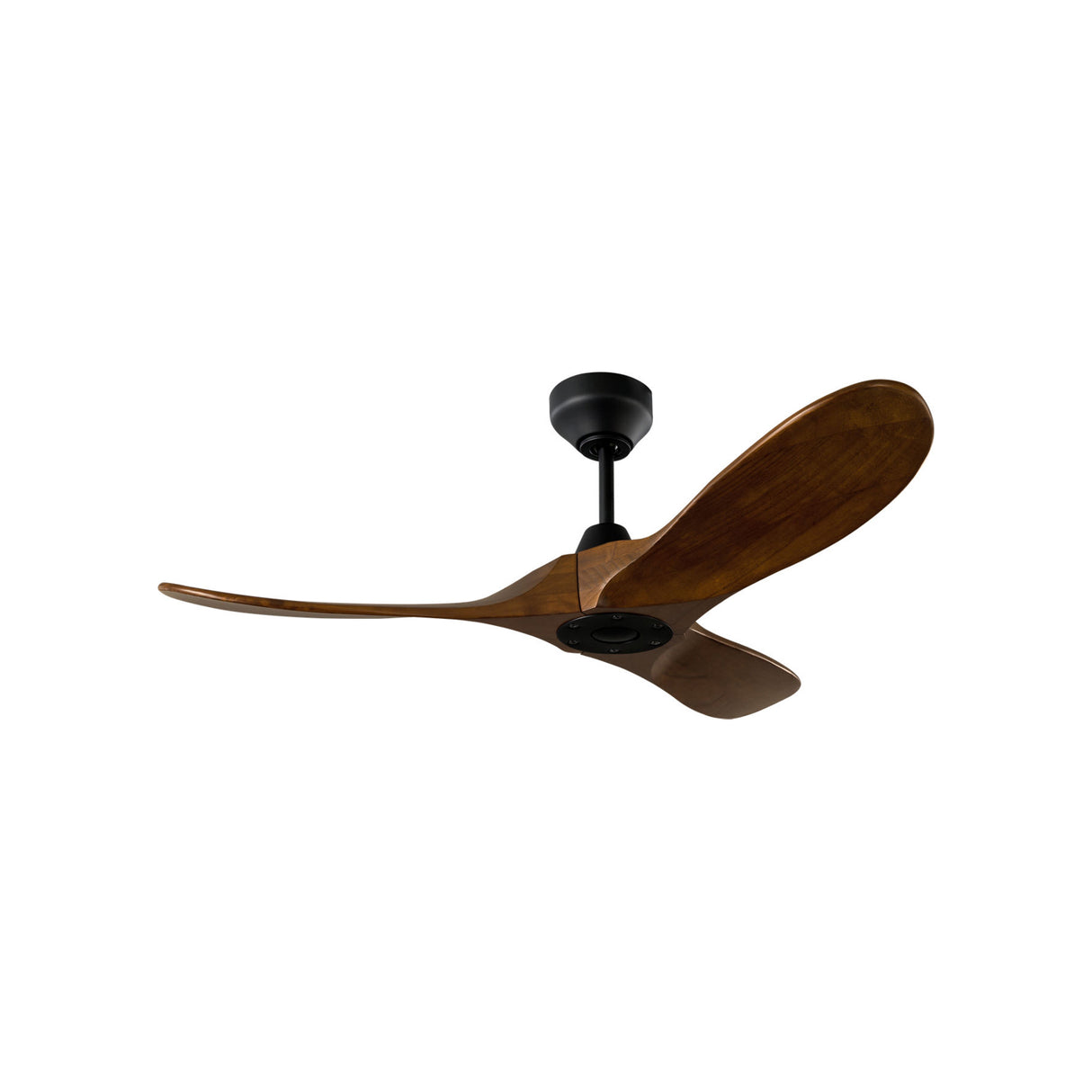 Egret Smart Ceiling Fan 44", Walnut Wood and Matte Black