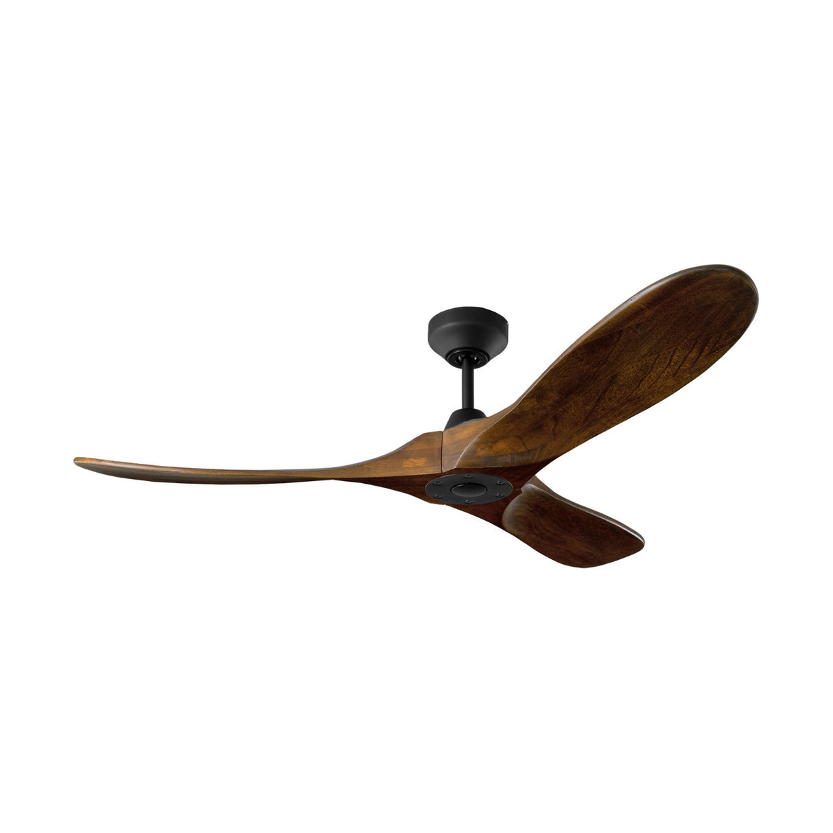 Egret Smart Ceiling Fan 52", Walnut Wood and Matte Black