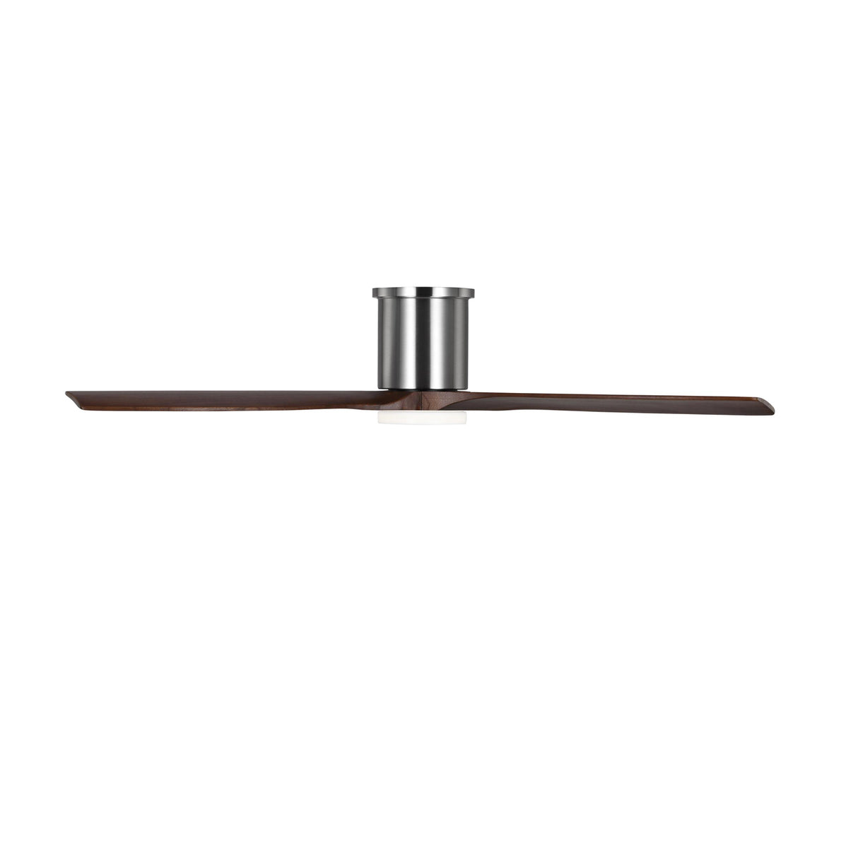 Harrier LED Smart Ceiling Fan 52", Walnut Wood and Brushed Steel