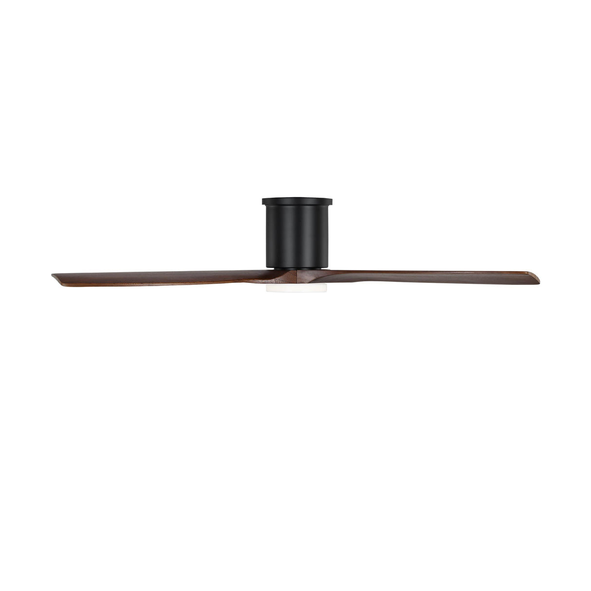 Harrier LED Smart Ceiling Fan 52", Walnut Wood and Matte Black